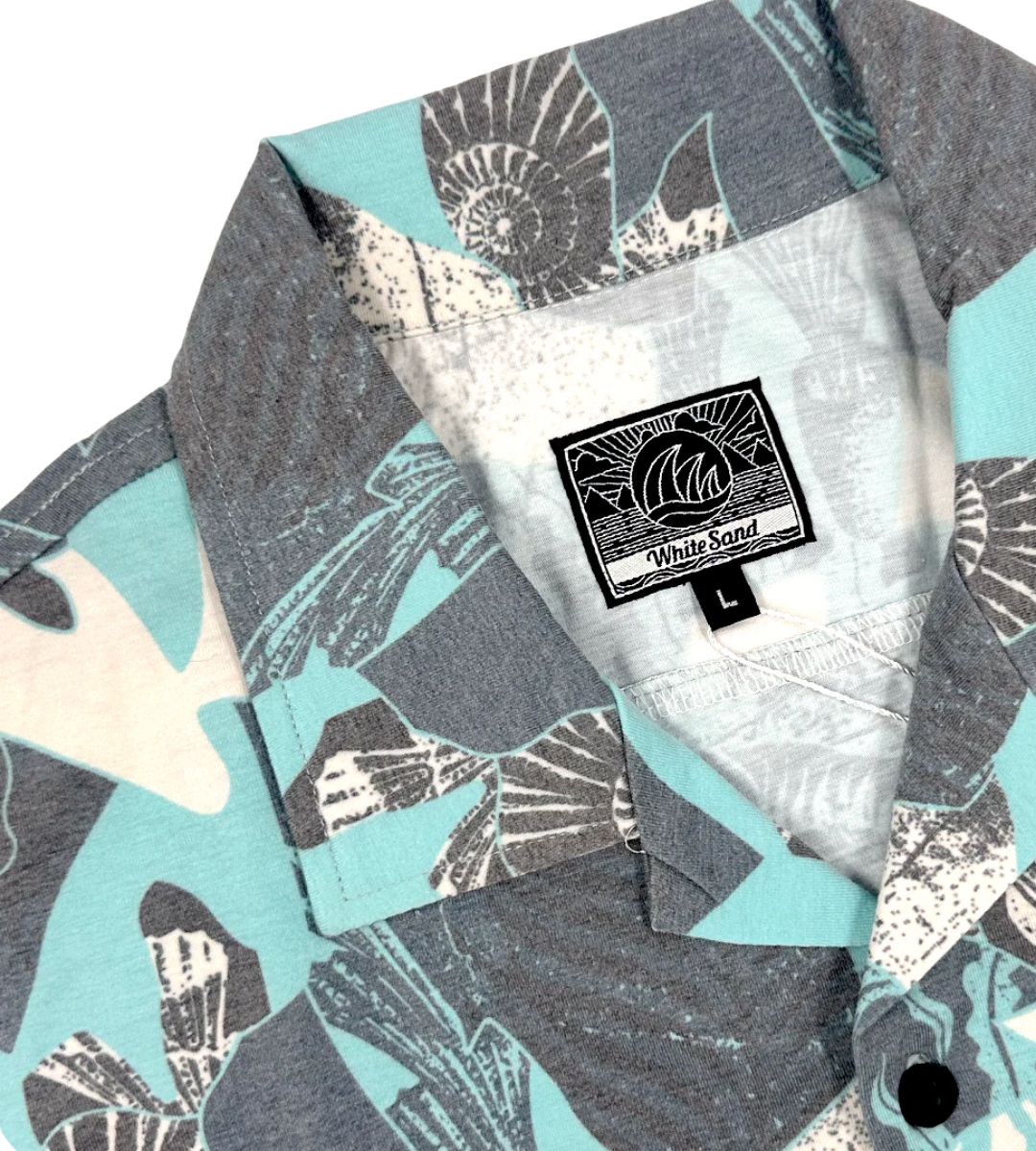 SHELL FISH HYBRID COTTON CUBAN SHIRT
