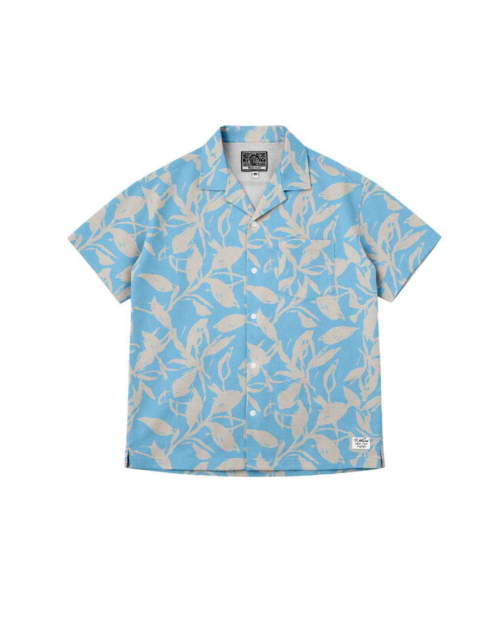SHORT SLEEVE CAMP COLLAR SHIRT – LEAVES