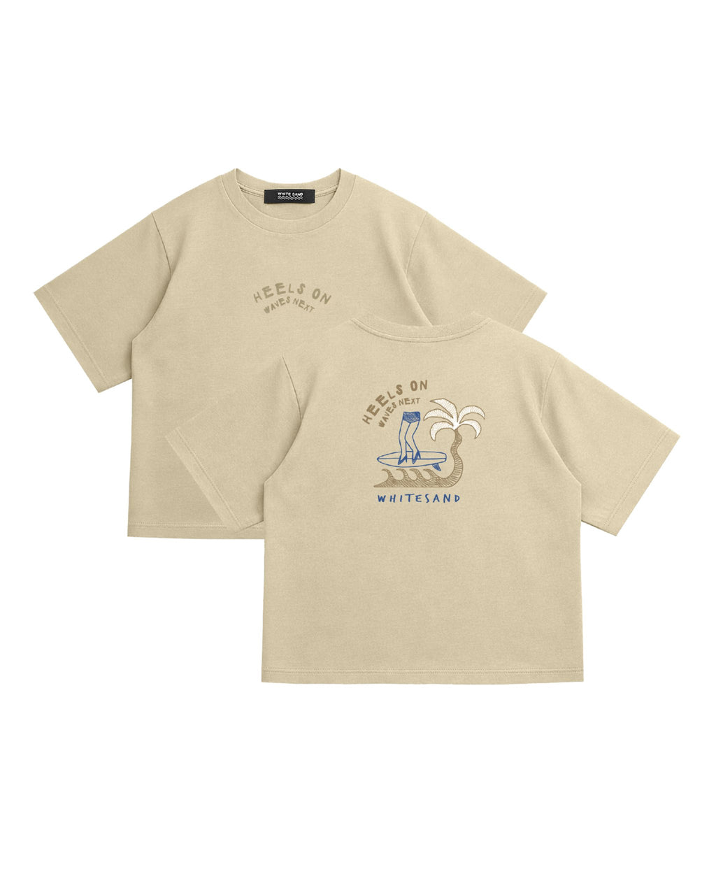 SOFT COTTON CROP TEE – HEELS ON