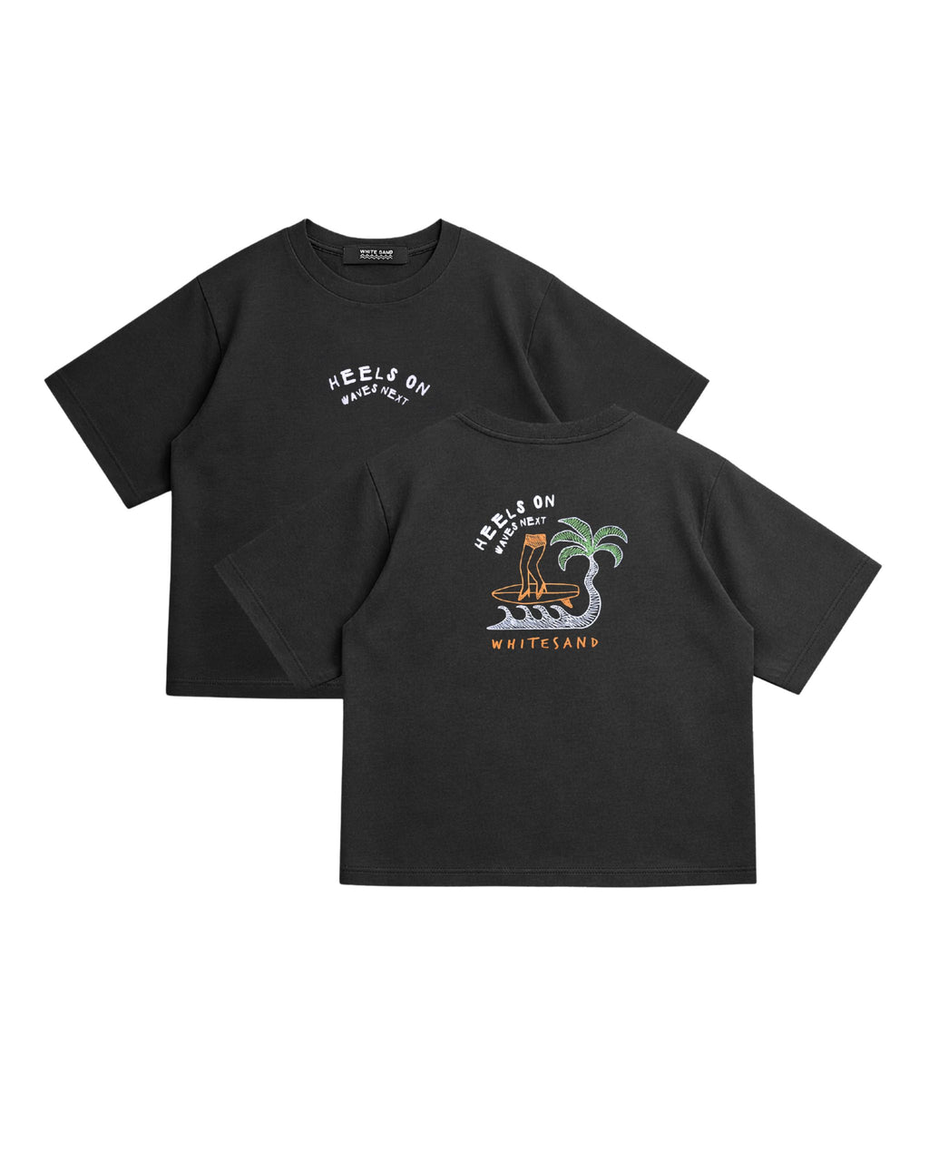 SOFT COTTON CROP TEE – HEELS ON