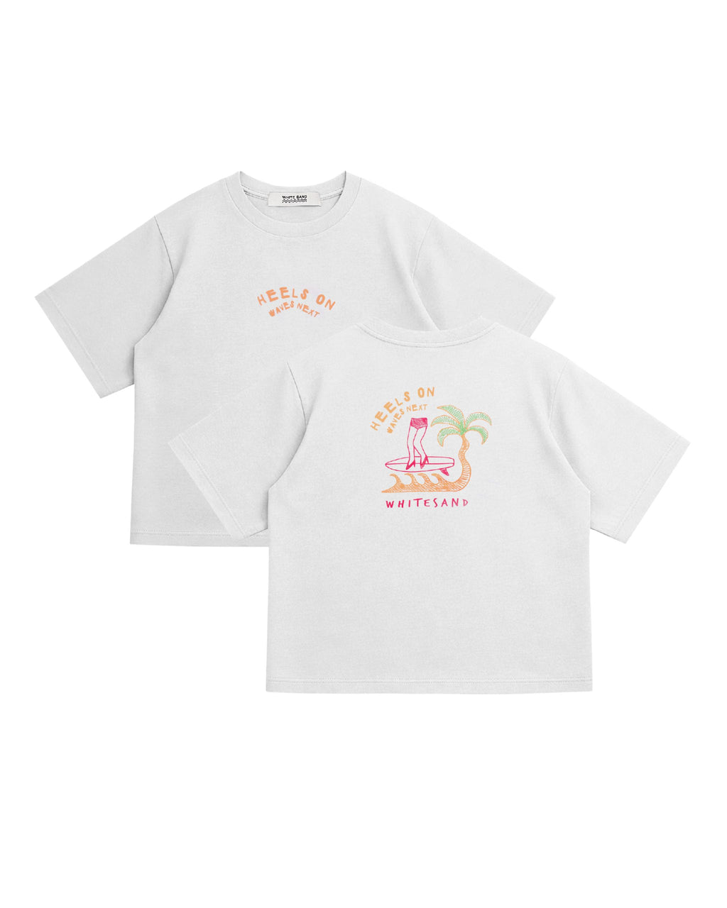 SOFT COTTON CROP TEE – HEELS ON