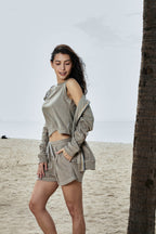 WOMEN TERRY SLEEVELESS CROPTOP – 2026 TERRY COLLECTION