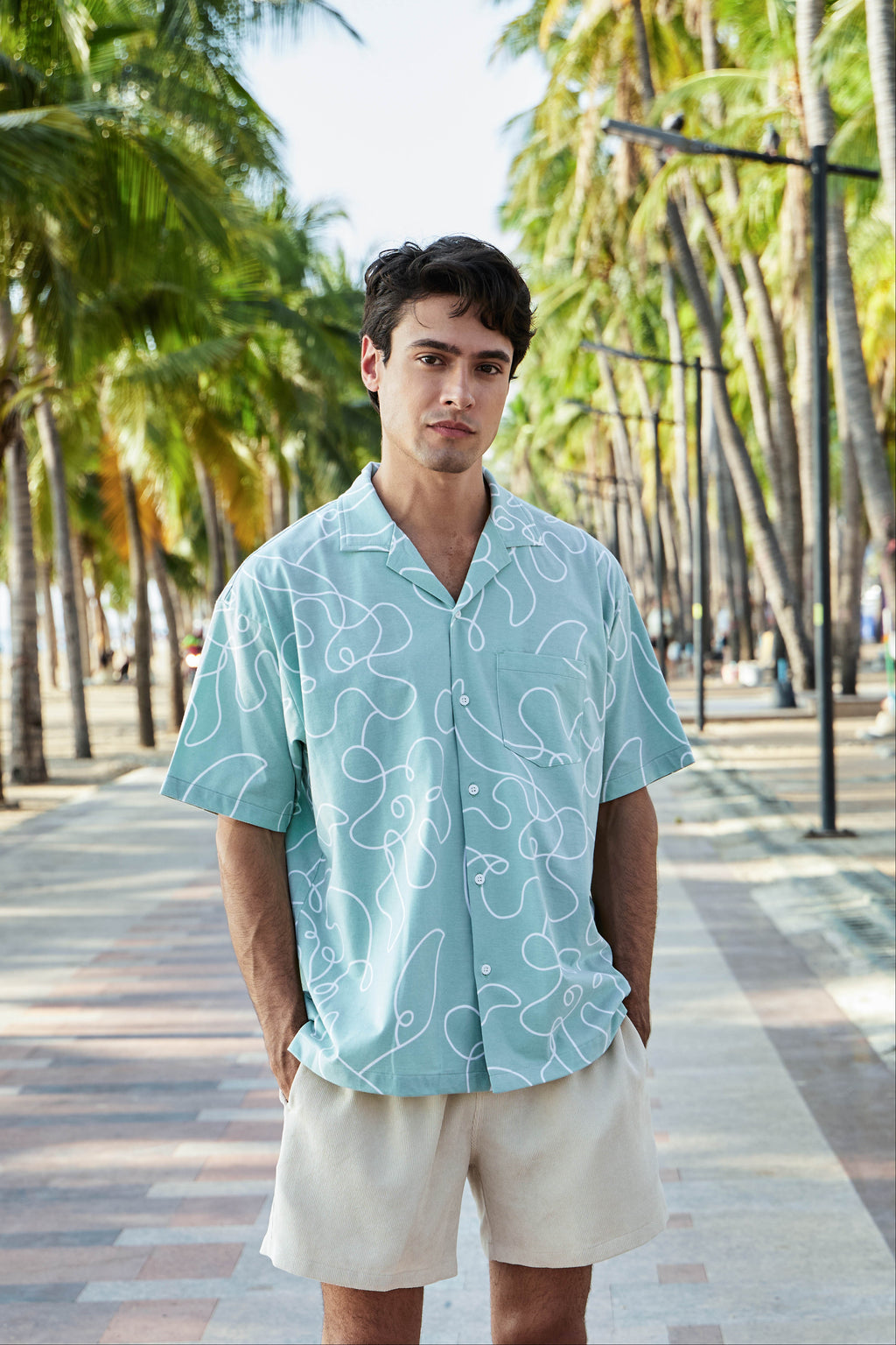 SHORT SLEEVE CAMP COLLAR SHIRT – CHAOS