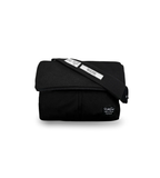 SUEDE CANVAS CROSSBODY – BLACK