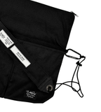 SUEDE CANVAS CROSSBODY – BLACK