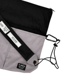 SUEDE CANVAS CROSSBODY – BLACK