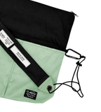 SUEDE CANVAS CROSSBODY – BLACK