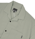 WAFFLE OPEN COLLAR SHIRT