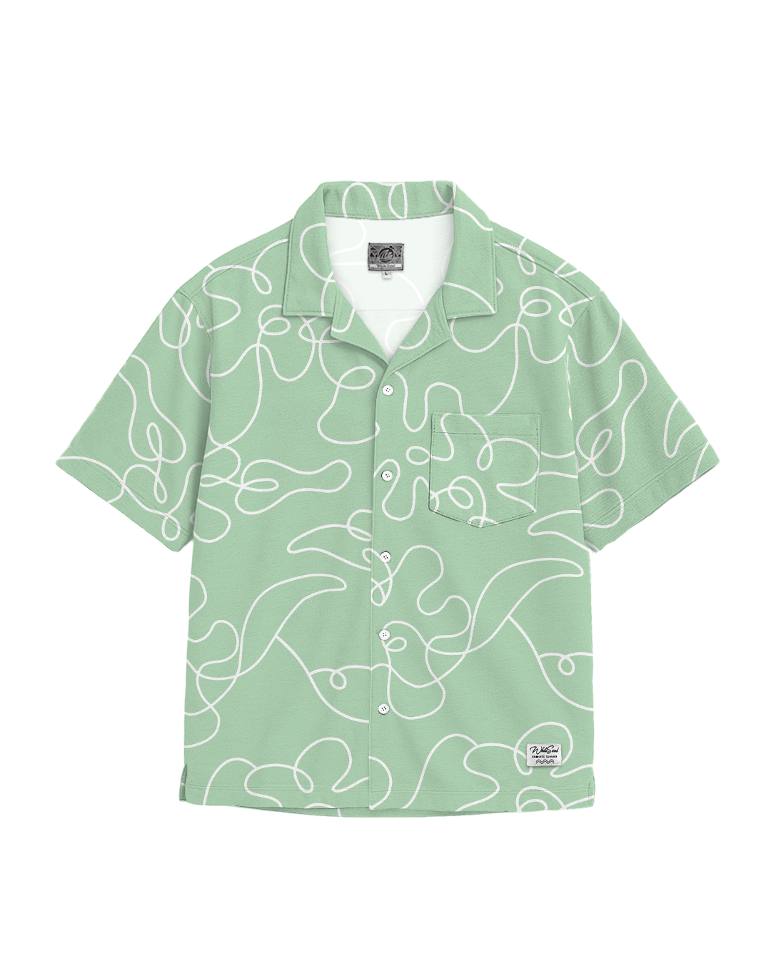 HYBRID COTTON OPEN COLLAR SHIRT [CHAOS] – WhiteSand