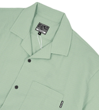 WAFFLE OPEN COLLAR SHIRT