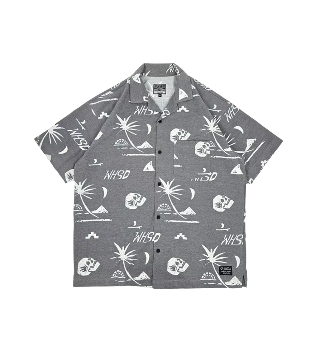 SKULL HYBRID COTTON CUBAN SHIRT