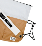 SUEDE CANVAS CROSSBODY – WHITE