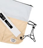 SUEDE CANVAS CROSSBODY – WHITE