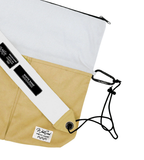 SUEDE CANVAS CROSSBODY – WHITE