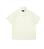 WAFFLE OPEN COLLAR SHIRT